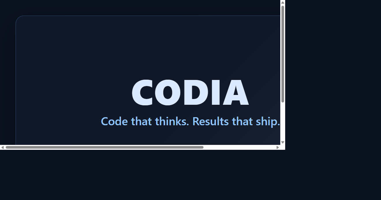 CODIA — AI Automation & Software Modernization, Serving Canada (Toronto ...